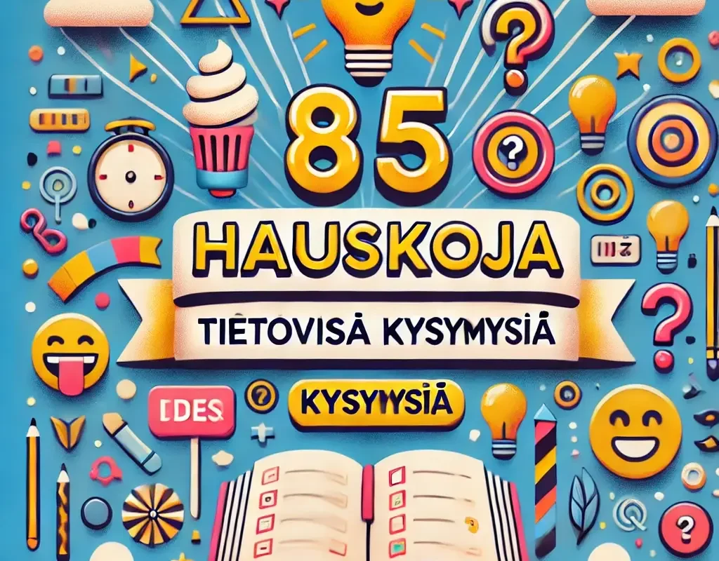 85 hauskoja tietovisa kysymyksiä