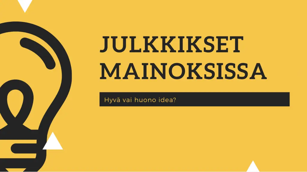 Julkkisten mainonta